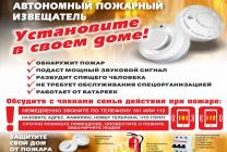 Установка автономного пожарного извещателя 1